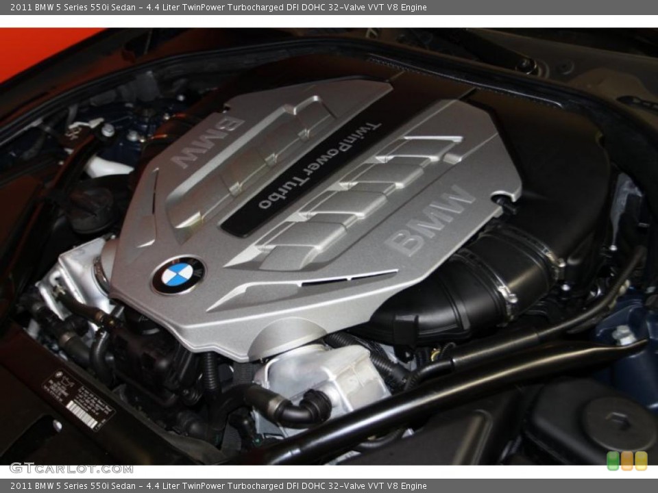 4.4 Liter TwinPower Turbocharged DFI DOHC 32-Valve VVT V8 Engine for the 2011 BMW 5 Series #43227087