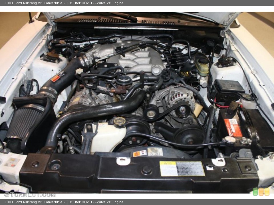3.8 Liter OHV 12-Valve V6 Engine for the 2001 Ford Mustang #43229875