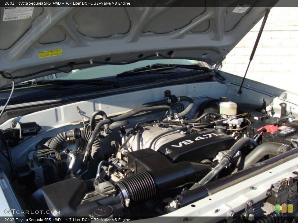 4.7 Liter DOHC 32-Valve V8 Engine for the 2002 Toyota Sequoia #43236240