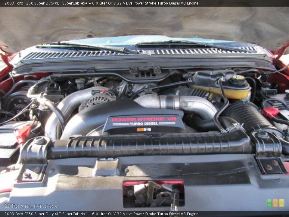 6.0 Liter OHV 32 Valve Power Stroke Turbo Diesel V8 Engine for the 2003 Ford F250 Super Duty #43279710