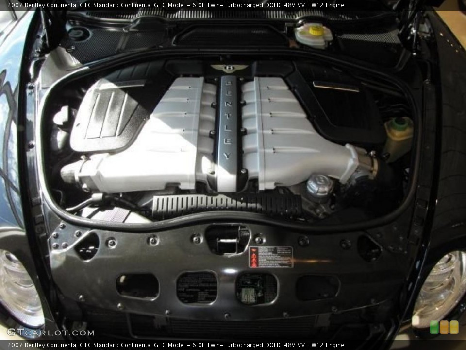 6.0L Twin-Turbocharged DOHC 48V VVT W12 Engine for the 2007 Bentley Continental GTC #43290100