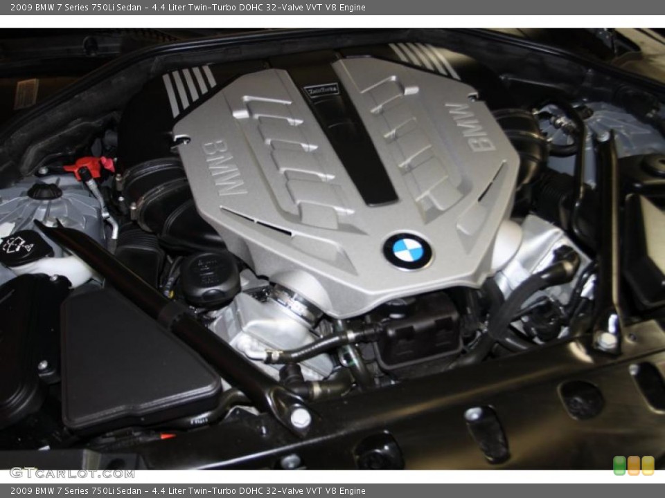 4.4 Liter Twin-Turbo DOHC 32-Valve VVT V8 Engine for the 2009 BMW 7 Series #43303448