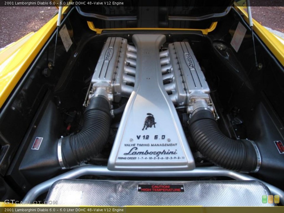 6.0 Liter DOHC 48-Valve V12 2001 Lamborghini Diablo Engine