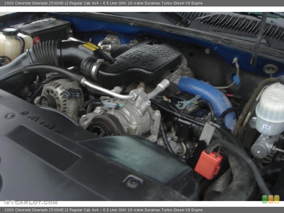 6.6 Liter OHV 16-Valve Duramax Turbo-Diesel V8 Engine for the 2003 Chevrolet Silverado 2500HD #43350839