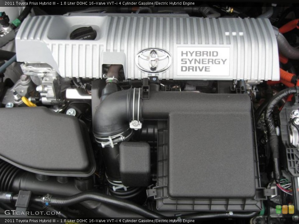 1.8 Liter DOHC 16-Valve VVT-i 4 Cylinder Gasoline/Electric Hybrid Engine for the 2011 Toyota Prius #43359619
