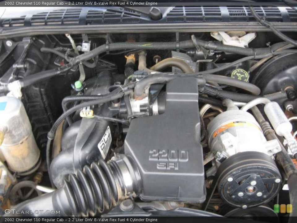 2.2 Liter OHV 8-Valve Flex Fuel 4 Cylinder Engine for the 2002 Chevrolet S10 #43360483