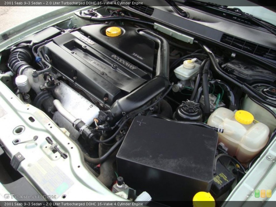 2.0 Liter Turbocharged DOHC 16-Valve 4 Cylinder Engine for the 2001 Saab 9-3 #43369916