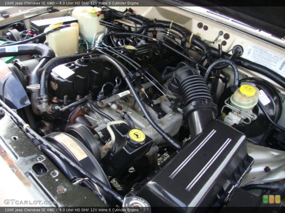 4.0 Liter HO OHV 12V Inline 6 Cylinder Engine for the 1996 Jeep Cherokee #43371340