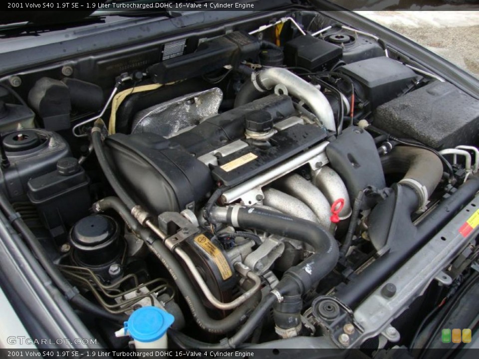 1.9 Liter Turbocharged DOHC 16-Valve 4 Cylinder Engine for the 2001 Volvo S40 #43372252