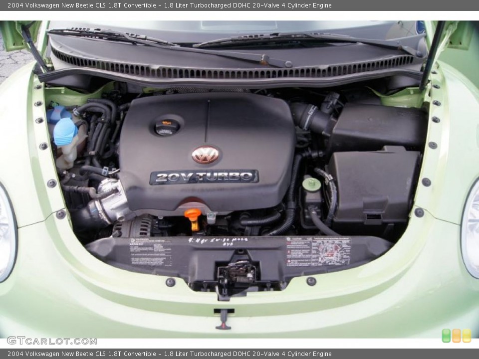 1.8 Liter Turbocharged DOHC 20-Valve 4 Cylinder Engine for the 2004 Volkswagen New Beetle #43380619