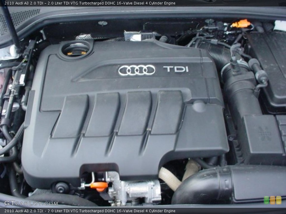 2.0 Liter TDI VTG Turbocharged DOHC 16-Valve Diesel 4 Cylinder Engine for the 2010 Audi A3 #43392303