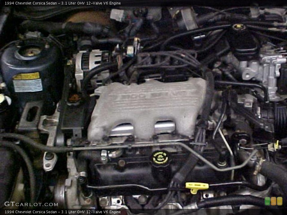 3.1 Liter OHV 12-Valve V6 Engine for the 1994 Chevrolet Corsica #43406380