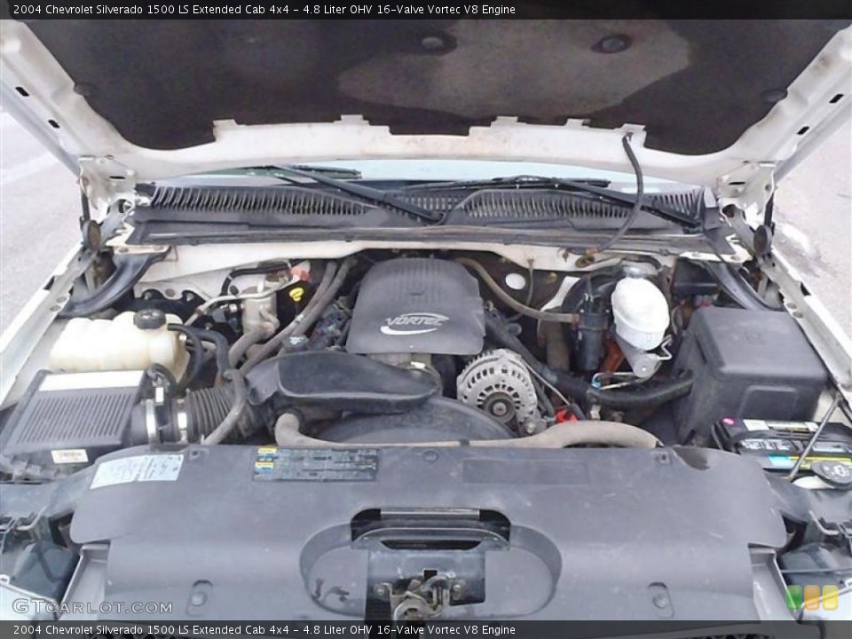 4.8 Liter OHV 16-Valve Vortec V8 Engine for the 2004 Chevrolet Silverado 1500 #43409052