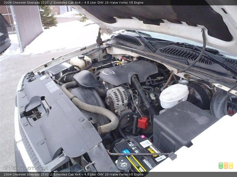 4.8 Liter OHV 16-Valve Vortec V8 Engine for the 2004 Chevrolet Silverado 1500 #43409079