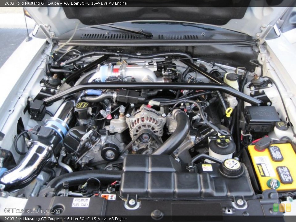 4.6 Liter SOHC 16-Valve V8 Engine for the 2003 Ford Mustang #43430361