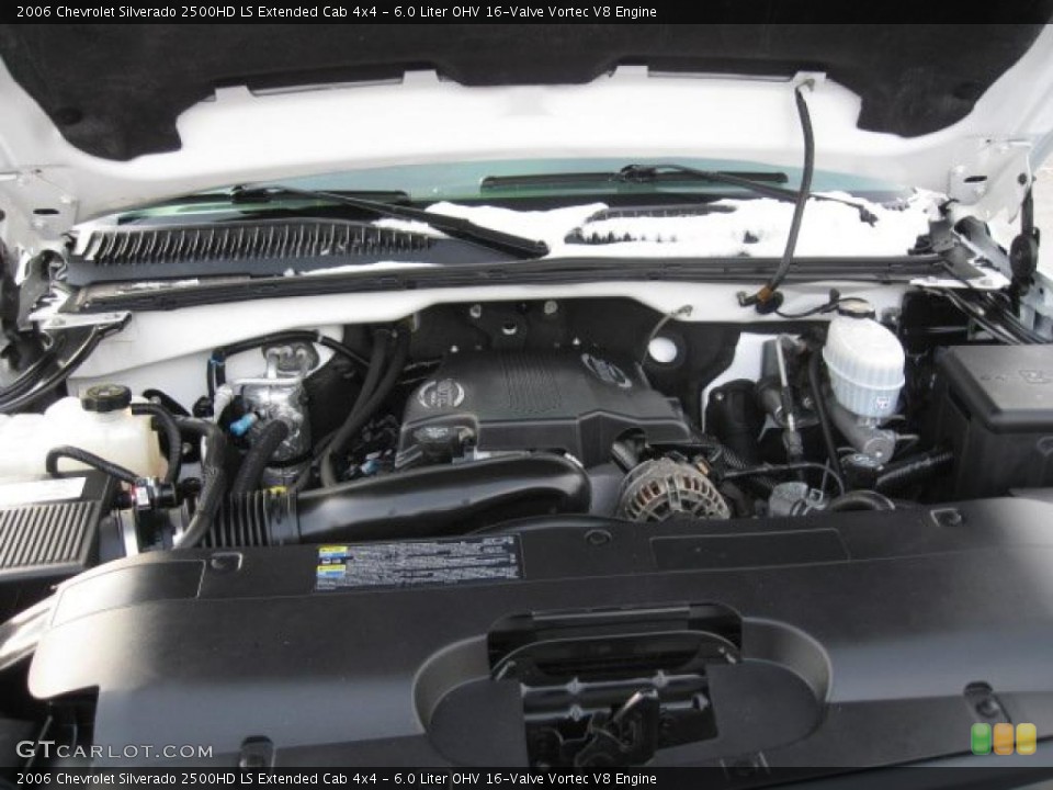 6.0 Liter OHV 16-Valve Vortec V8 Engine for the 2006 Chevrolet Silverado 2500HD #43432451