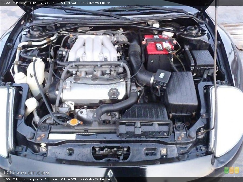 3.0 Liter SOHC 24-Valve V6 2003 Mitsubishi Eclipse Engine