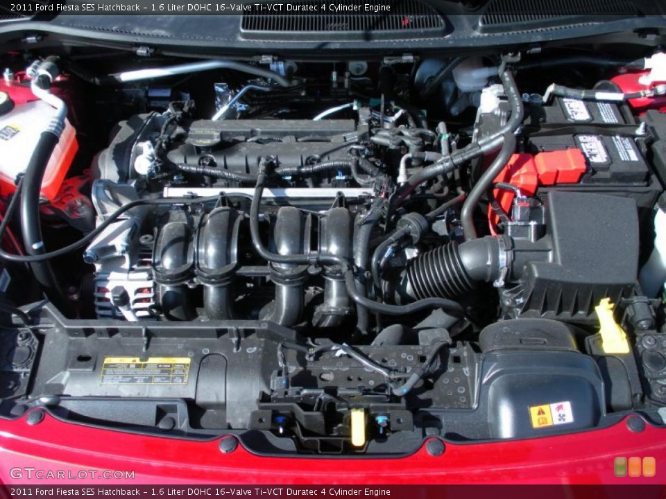 1.6 Liter DOHC 16-Valve Ti-VCT Duratec 4 Cylinder Engine for the 2011 Ford Fiesta #43518135