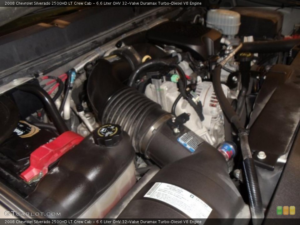 6.6 Liter OHV 32-Valve Duramax Turbo-Diesel V8 Engine for the 2008 Chevrolet Silverado 2500HD #43519499