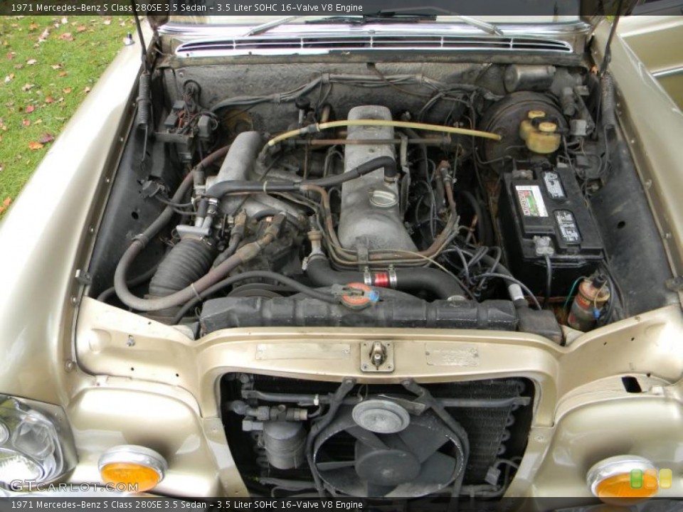 3.5 Liter SOHC 16-Valve V8 Engine for the 1971 Mercedes-Benz S Class #43536450