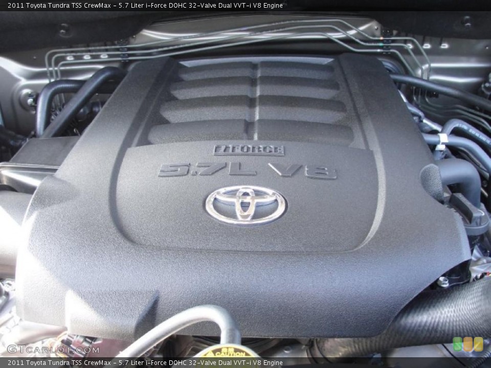 5.7 Liter i-Force DOHC 32-Valve Dual VVT-i V8 Engine for the 2011 Toyota Tundra #43540531