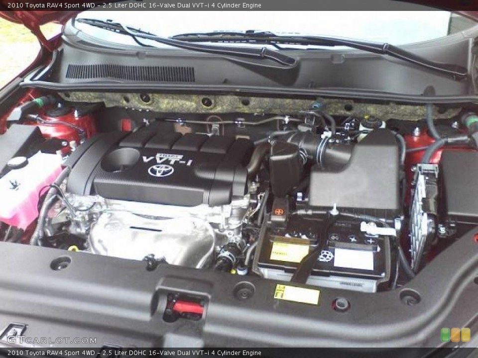 2.5 Liter DOHC 16-Valve Dual VVT-i 4 Cylinder Engine for the 2010 Toyota RAV4 #43545128