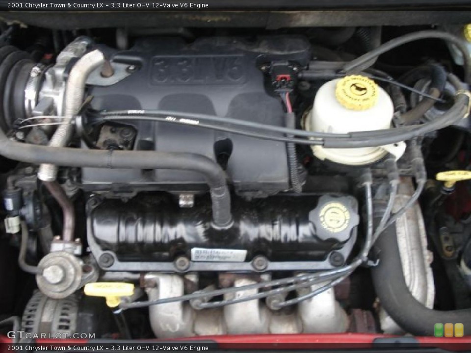 3.3 Liter OHV 12-Valve V6 2001 Chrysler Town & Country Engine