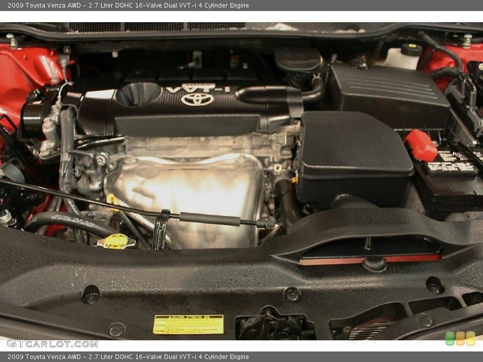 2.7 Liter DOHC 16-Valve Dual VVT-i 4 Cylinder Engine for the 2009 Toyota Venza #43561010