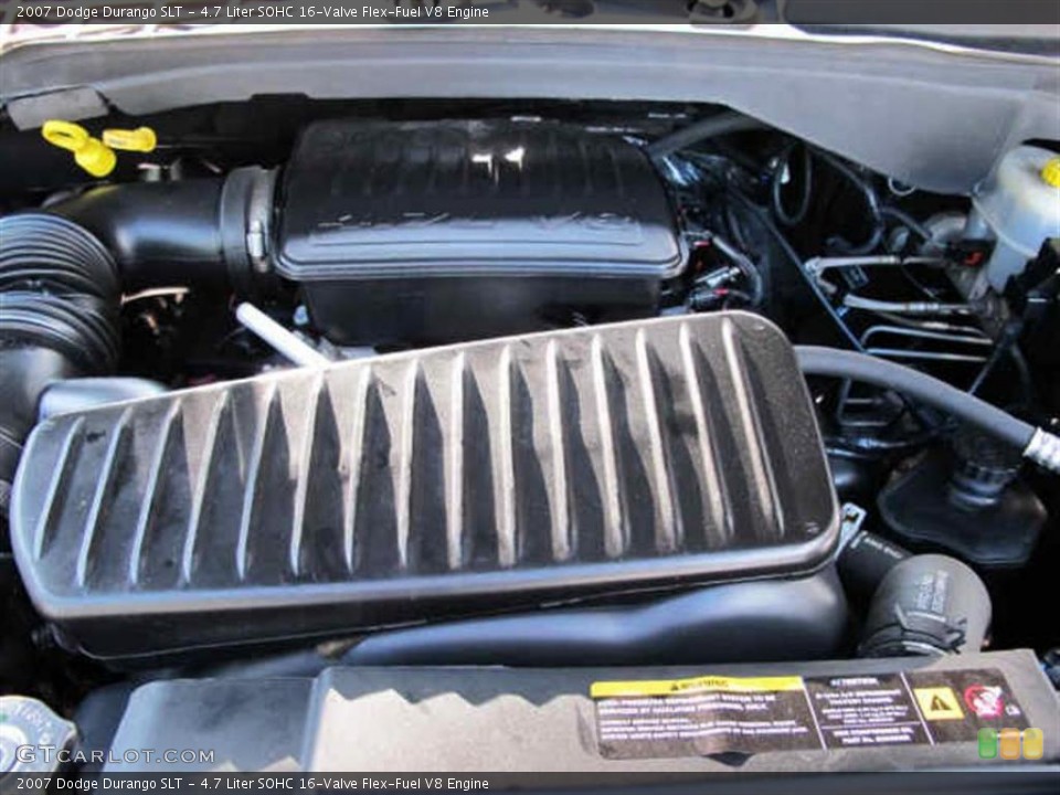 4.7 Liter SOHC 16-Valve Flex-Fuel V8 Engine for the 2007 Dodge Durango #43596973