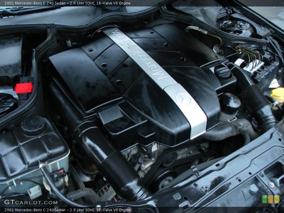 2.6 Liter SOHC 18-Valve V6 Engine for the 2001 Mercedes-Benz C #43609177