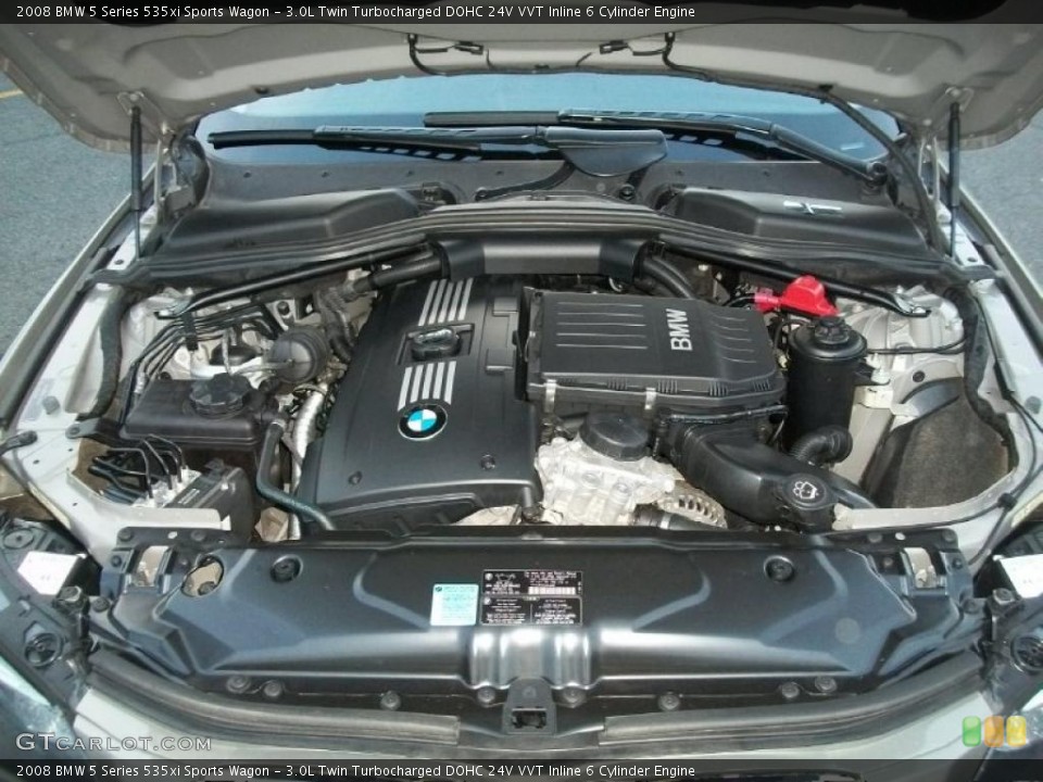 3.0L Twin Turbocharged DOHC 24V VVT Inline 6 Cylinder Engine for the 2008 BMW 5 Series #43626158