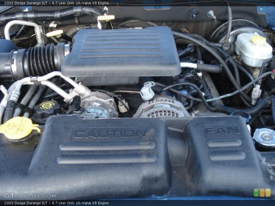 4.7 Liter OHV 16-Valve V8 Engine for the 2003 Dodge Durango #43667593