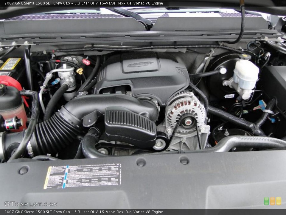 5.3 Liter OHV 16-Valve Flex-Fuel Vortec V8 Engine for the 2007 GMC Sierra 1500 #43680766