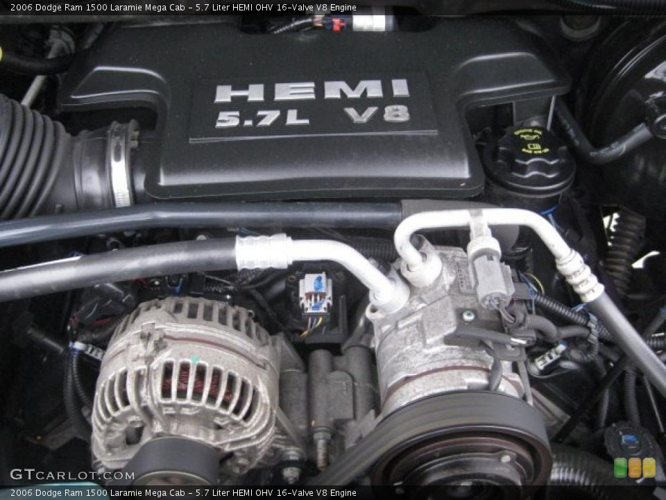 5.7 Liter HEMI OHV 16-Valve V8 Engine for the 2006 Dodge Ram 1500 #43688480