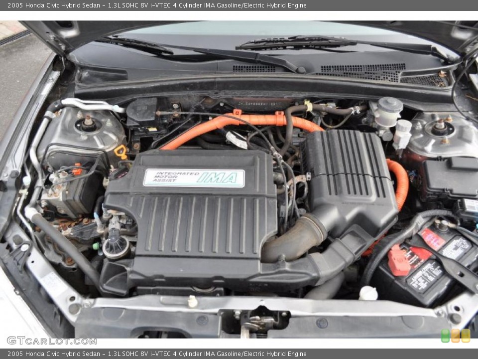 1.3L SOHC 8V i-VTEC 4 Cylinder IMA Gasoline/Electric Hybrid Engine for the 2005 Honda Civic #43702600