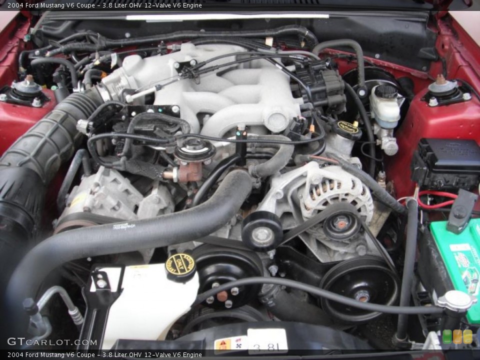 3.8 Liter OHV 12-Valve V6 Engine for the 2004 Ford Mustang #43722689