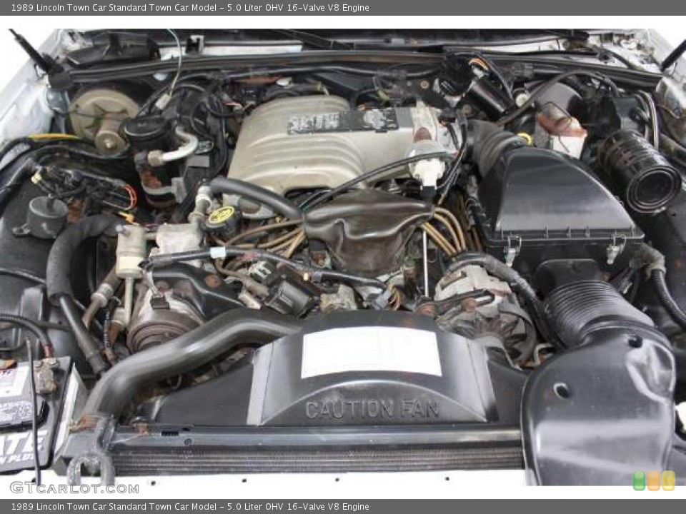 5.0 Liter OHV 16-Valve V8 1989 Lincoln Town Car Engine