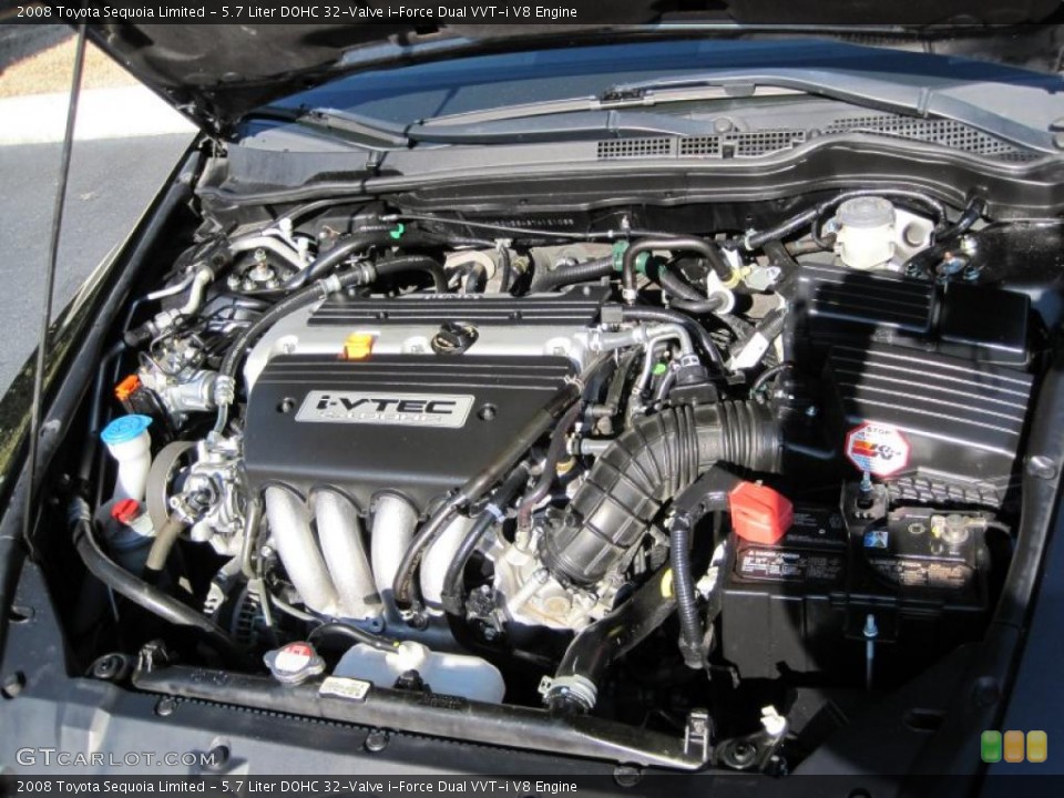 5.7 Liter DOHC 32-Valve i-Force Dual VVT-i V8 Engine for the 2008 Toyota Sequoia #43793568