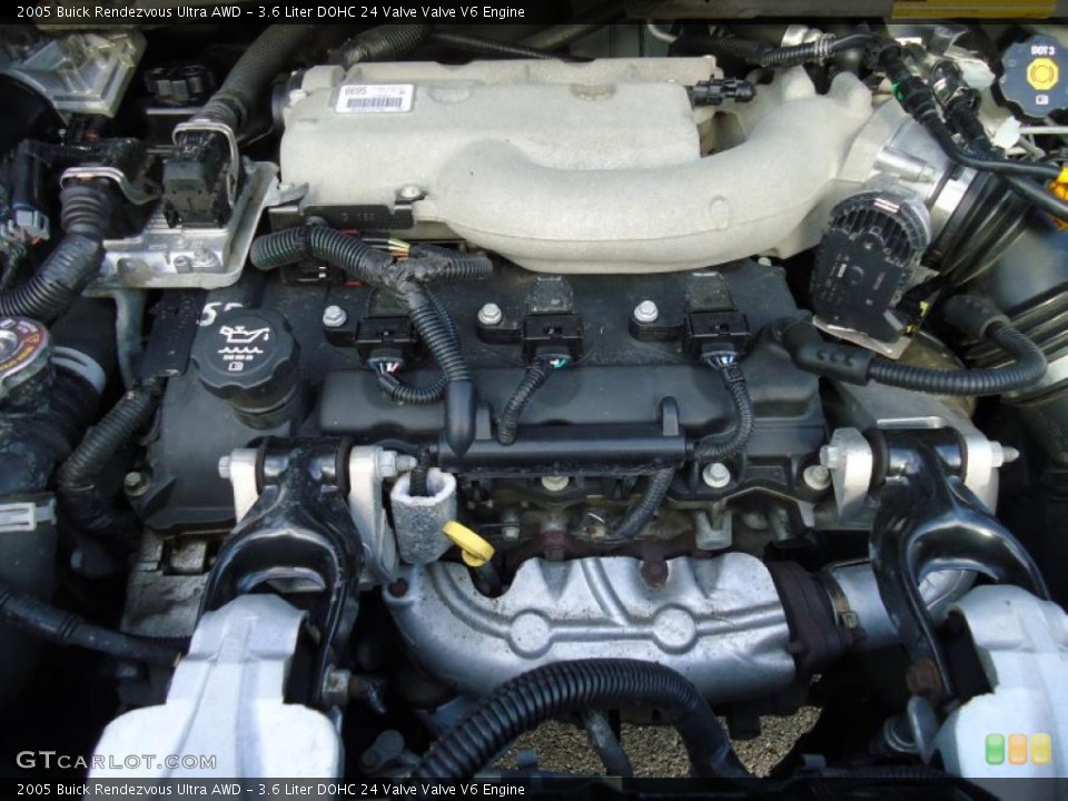 3.6 Liter DOHC 24 Valve Valve V6 Engine for the 2005 Buick Rendezvous #43817387