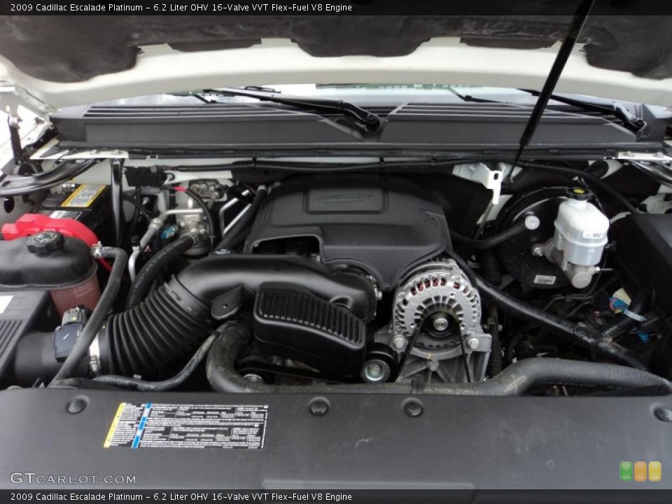 6.2 Liter OHV 16-Valve VVT Flex-Fuel V8 Engine for the 2009 Cadillac Escalade #43832221