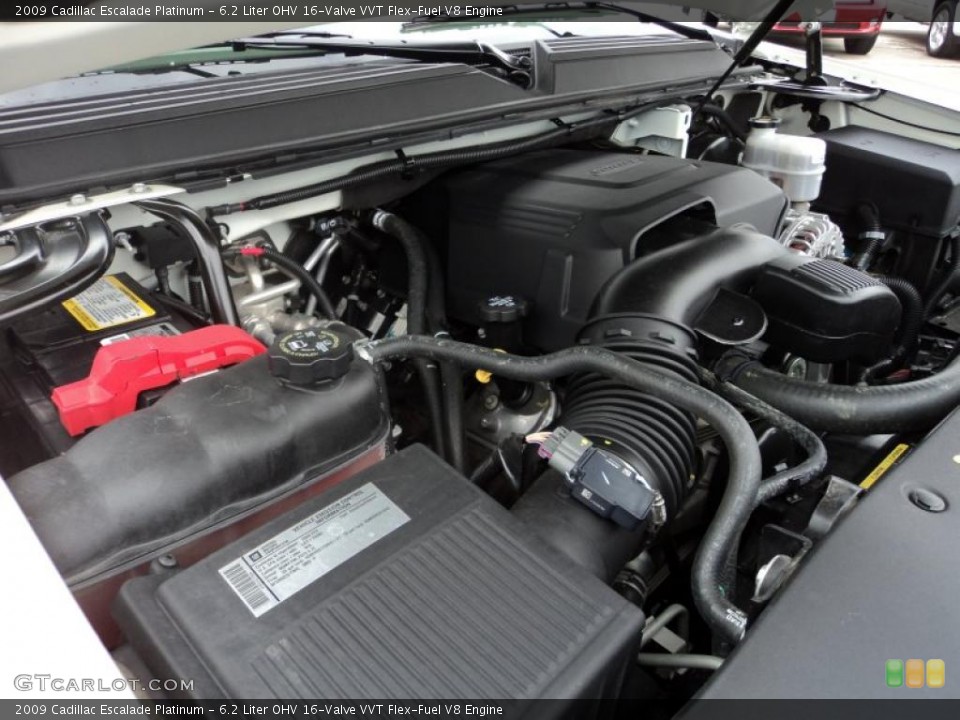 6.2 Liter OHV 16-Valve VVT Flex-Fuel V8 Engine for the 2009 Cadillac Escalade #43832260