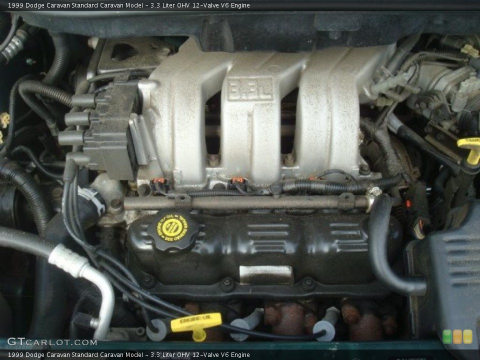 3.3 Liter OHV 12-Valve V6 Engine for the 1999 Dodge Caravan #43886463