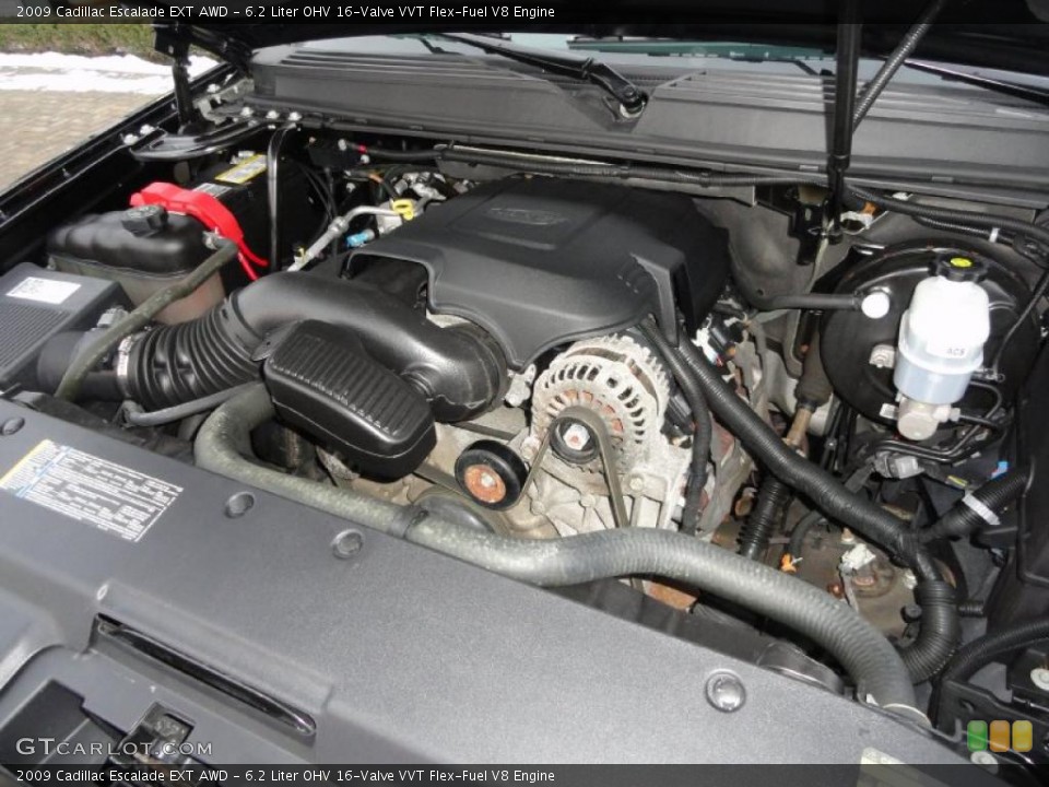 6.2 Liter OHV 16-Valve VVT Flex-Fuel V8 Engine for the 2009 Cadillac Escalade #43890292
