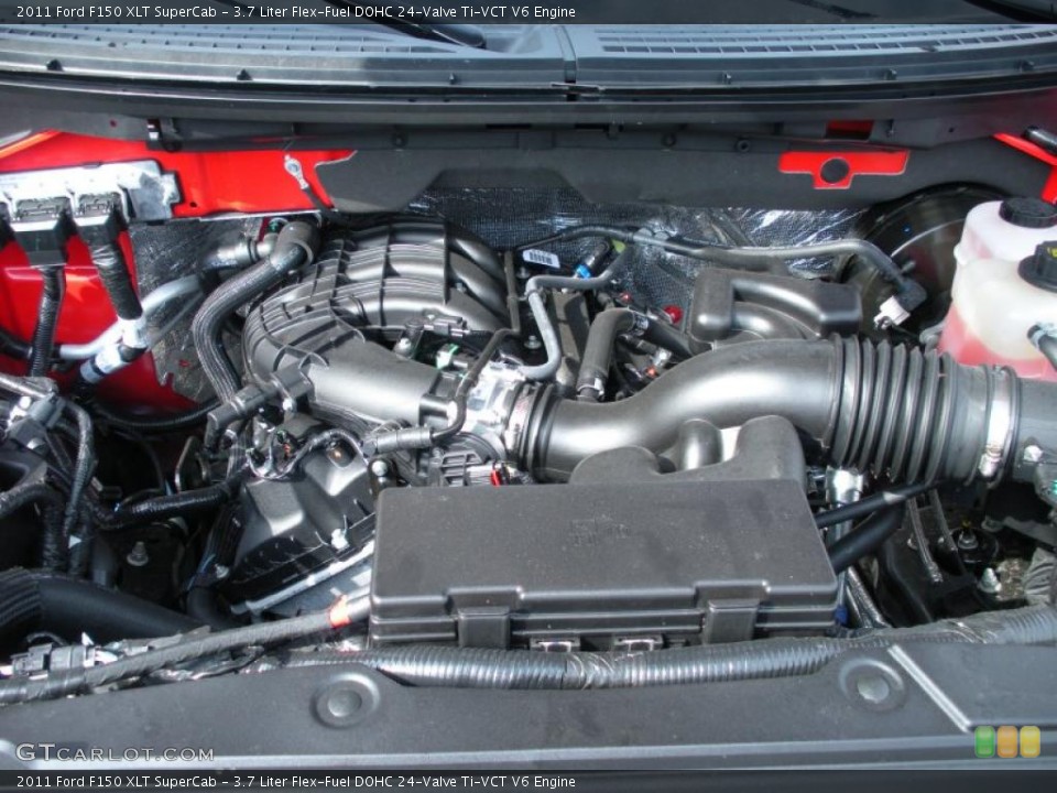 3.7 Liter Flex-Fuel DOHC 24-Valve Ti-VCT V6 Engine for the 2011 Ford F150 #43901353