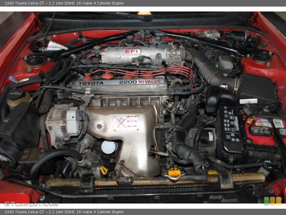 2.2 Liter DOHC 16-Valve 4 Cylinder 1990 Toyota Celica Engine