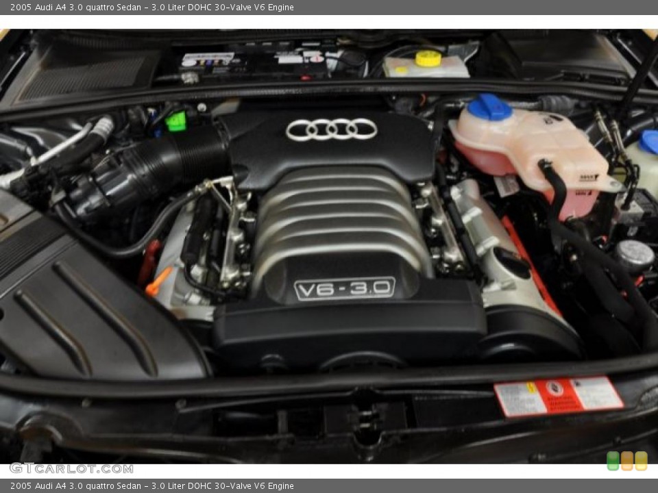 3.0 Liter DOHC 30-Valve V6 Engine for the 2005 Audi A4 #43970786