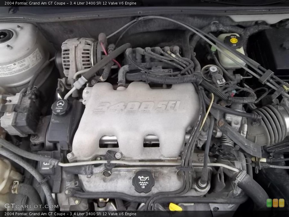 3.4 Liter 3400 SFI 12 Valve V6 2004 Pontiac Grand Am Engine