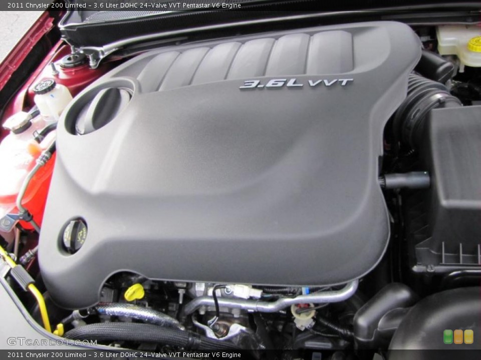 3.6 Liter DOHC 24-Valve VVT Pentastar V6 Engine for the 2011 Chrysler 200 #44053964