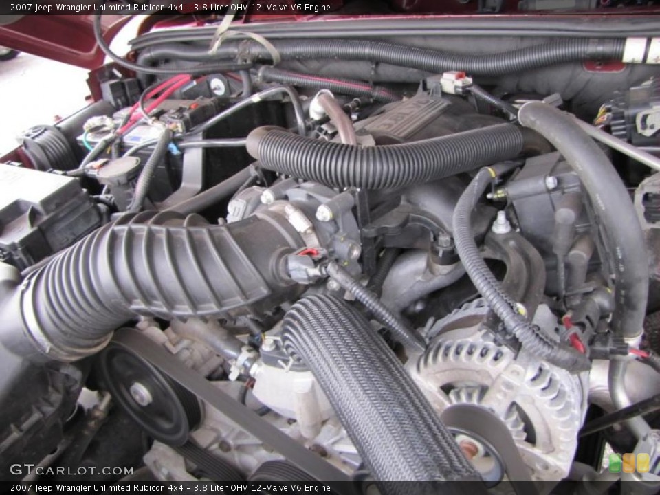 3.8 Liter OHV 12-Valve V6 Engine for the 2007 Jeep Wrangler Unlimited #44055988