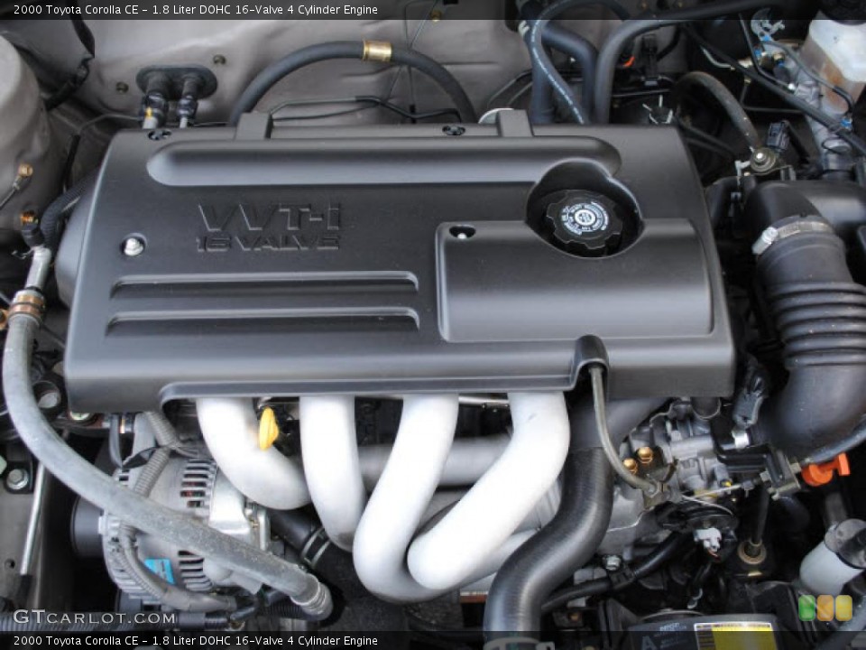 1.8 Liter DOHC 16-Valve 4 Cylinder Engine for the 2000 Toyota Corolla #44089688